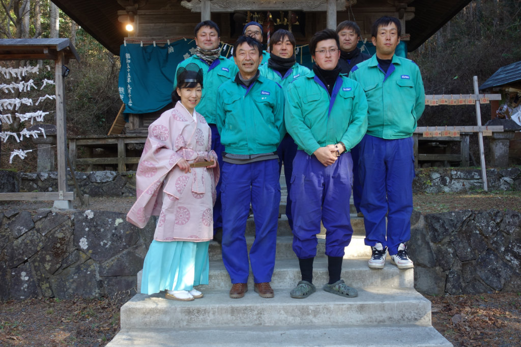 令和5年1月4日　宮城県南三陸町　上山八幡宮　新年の安全祈願祭を行いました。